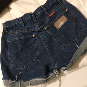 Wrangler shorts from urban outfitters